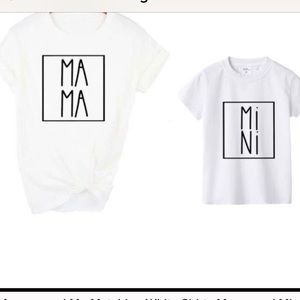Mommy and me Matching White Shirts